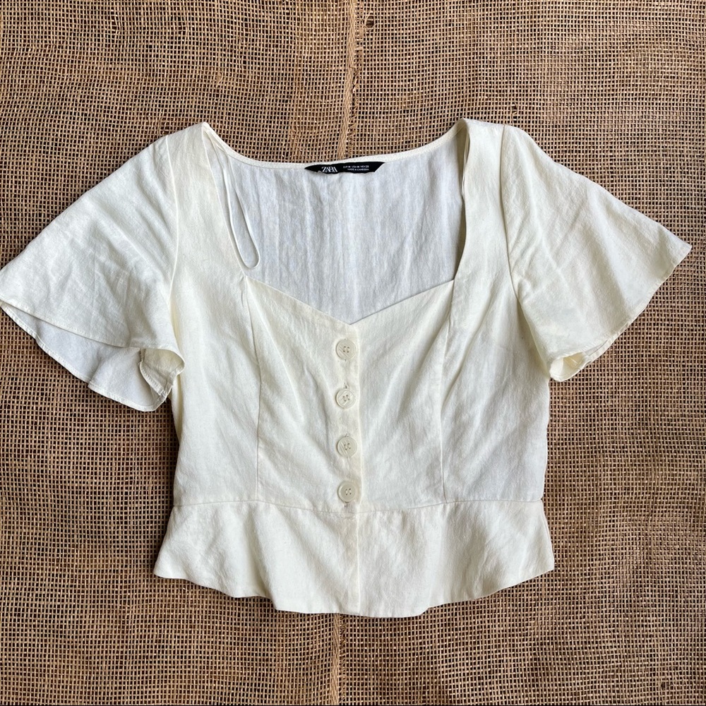 Zara Sweetheart Neckline Top